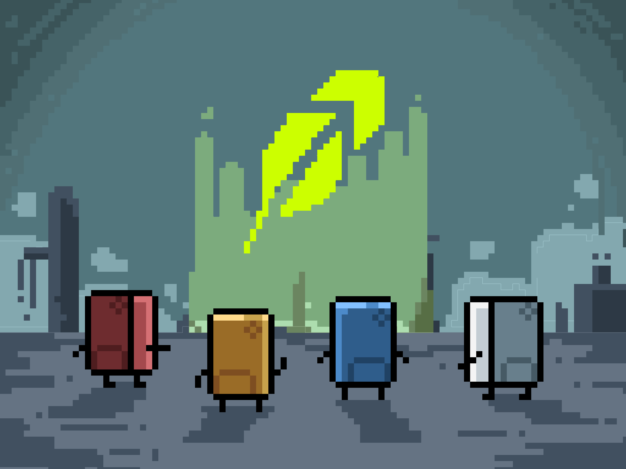 Pixel Operators character artwork